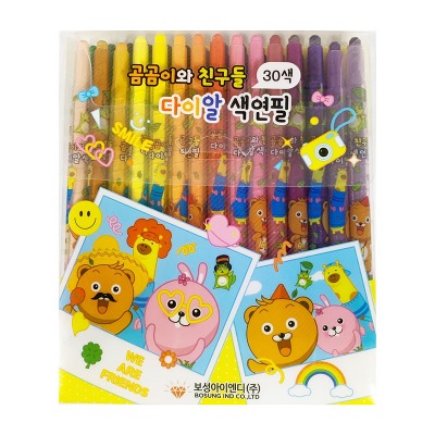 곰곰이와 친구들샤프식 색연필 -30색